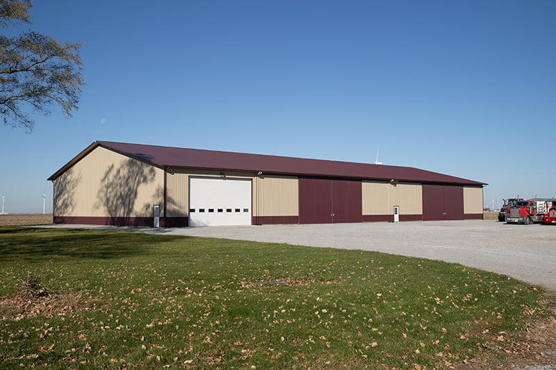 Post Frame Farm Shop & Machine Storage | Brookston, IN | FBi Buildings